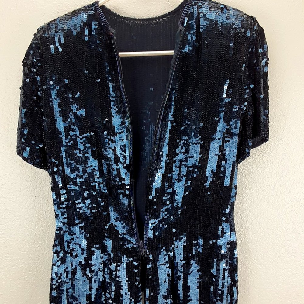 Victor Costa Vintage Blouse 70's Midnight …